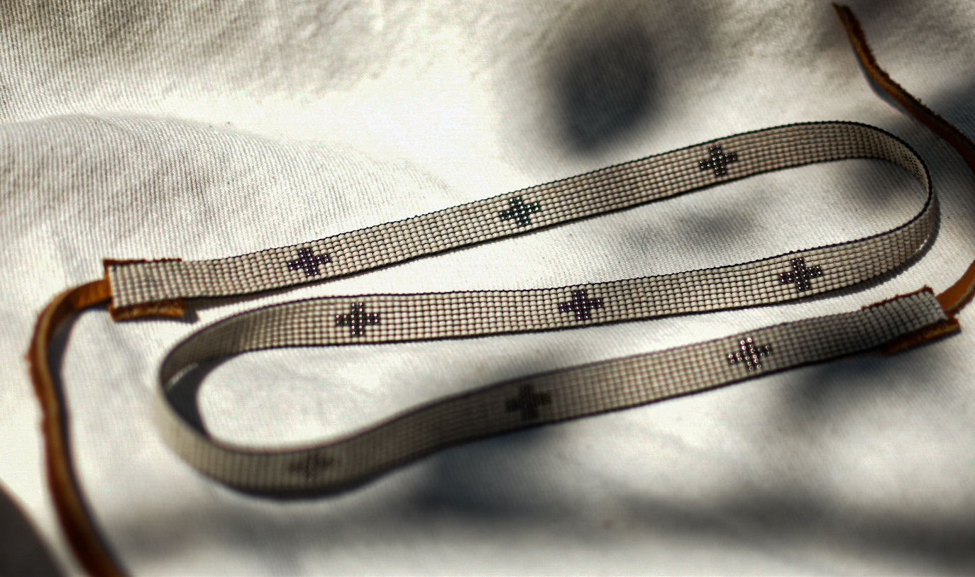 Hat Band — “Silver Crosses”