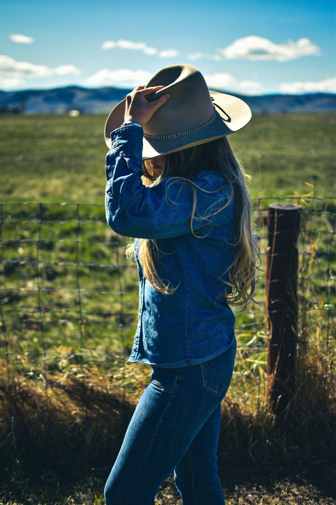 Hat Band — Made to Order — “Pearl Snap” and “Blue Jeans”