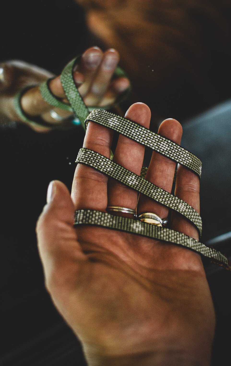 Hat Band — Made to Order — “Trinidad” in Sagebrush (narrow)