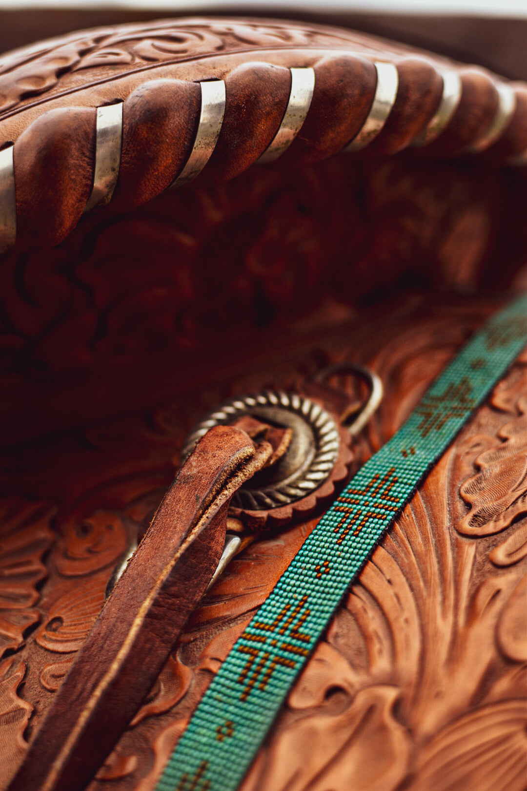 Hat Band — “Larch” in turquoise