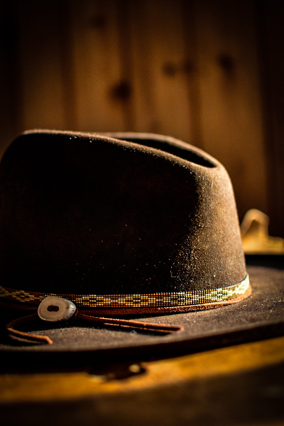 Hat Band — “Buck Creek” in brown