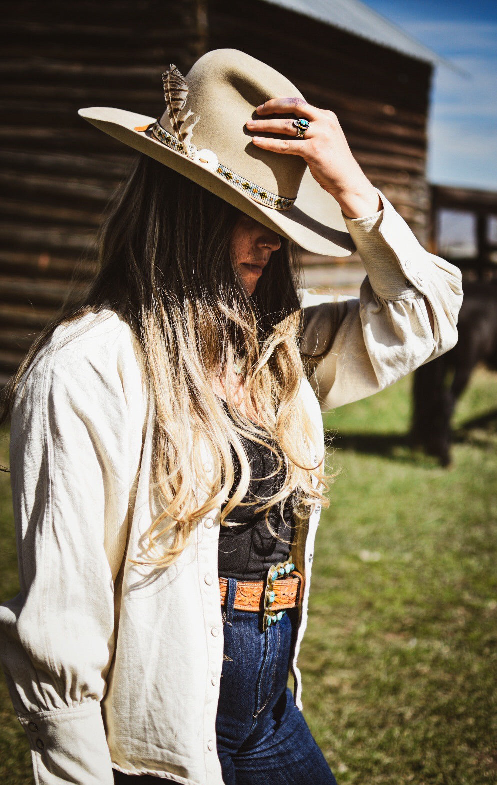 Hat Band — Made to Order — “Prairie Crocus”