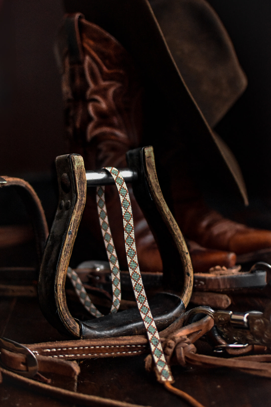 Hat Band — Made to Order — “Turquoise Diamonds”