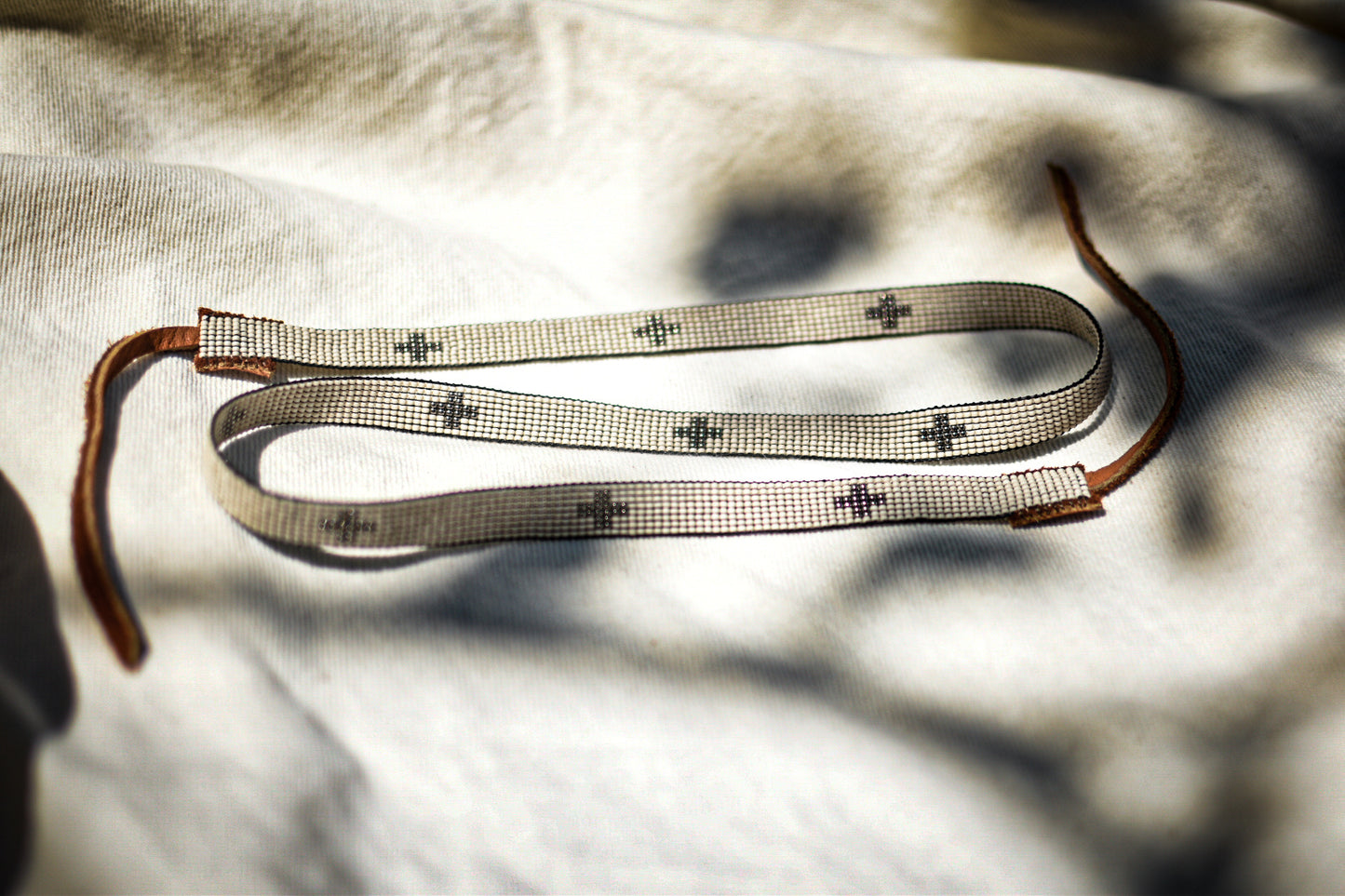 Hat Band — “Silver Crosses”