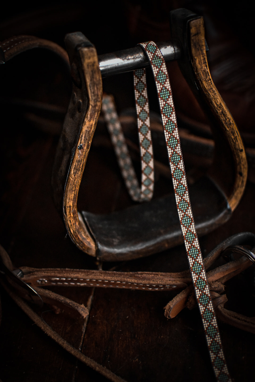 Hat Band — “ Turquoise Diamonds”