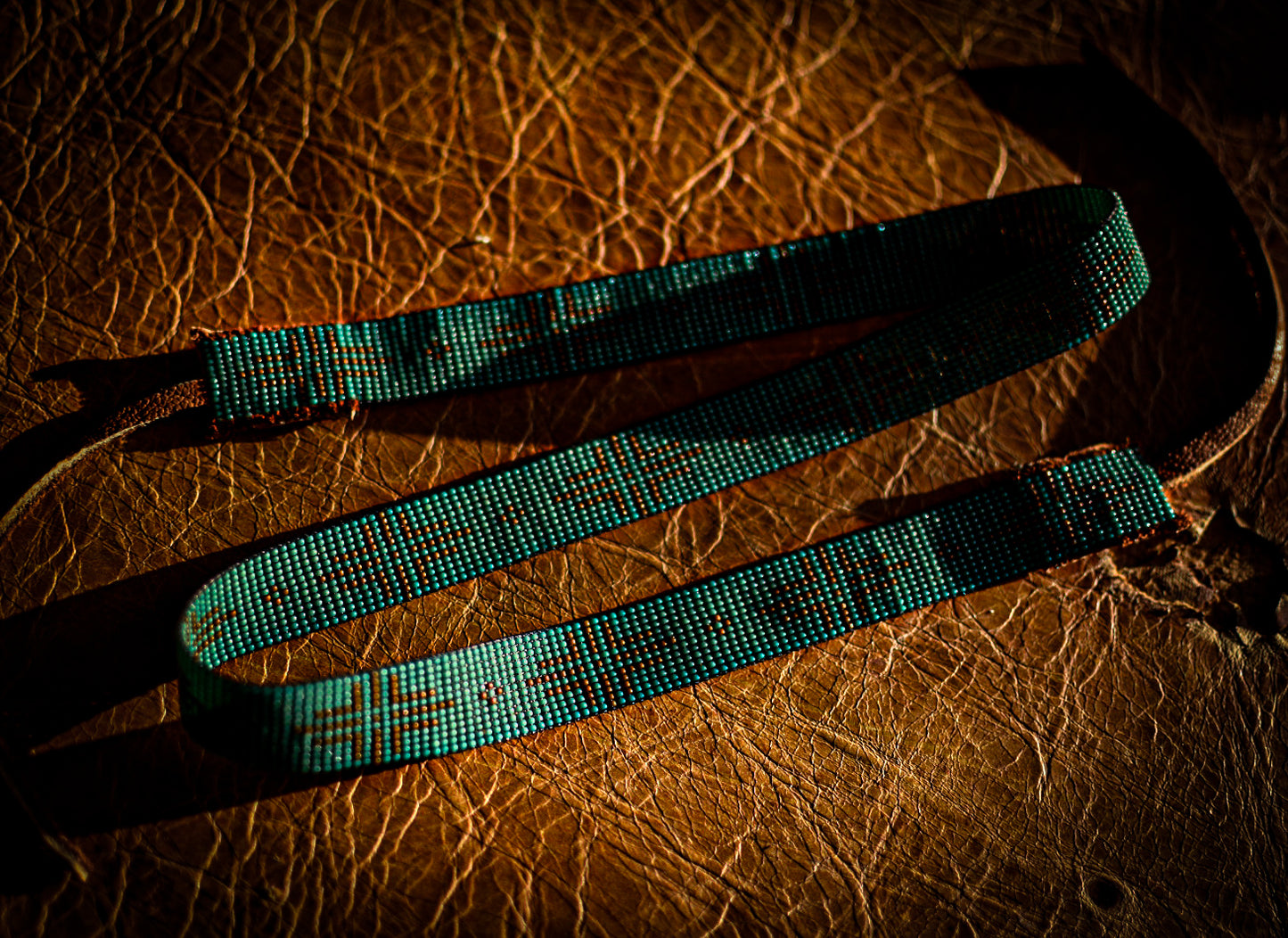 Hat Band — “Larch” in turquoise