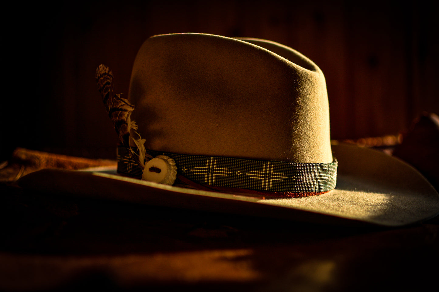 Hat Band — “Ponderosa” in steel