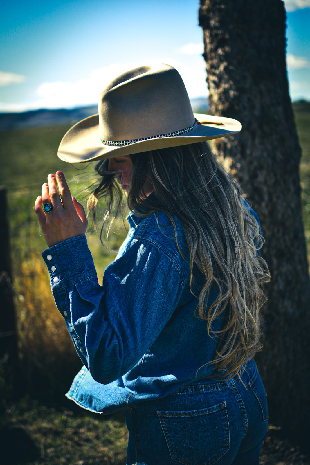 Hat Band — Made to Order — “Pearl Snap” and “Blue Jeans”