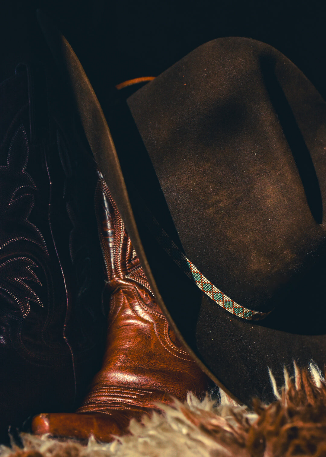 Hat Band — Made to Order — “Turquoise Diamonds”