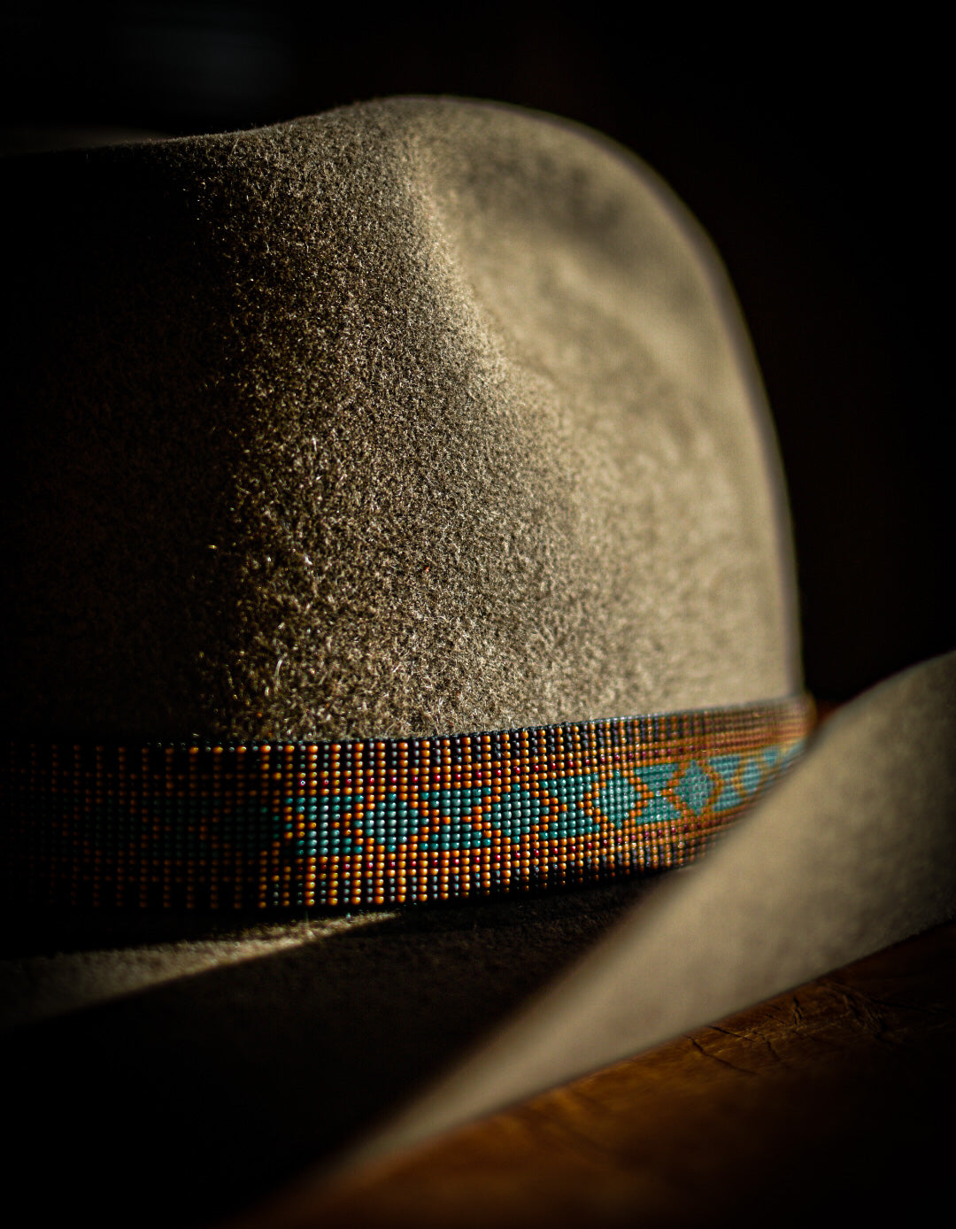 Hat Band — “Boulder Falls” in blue