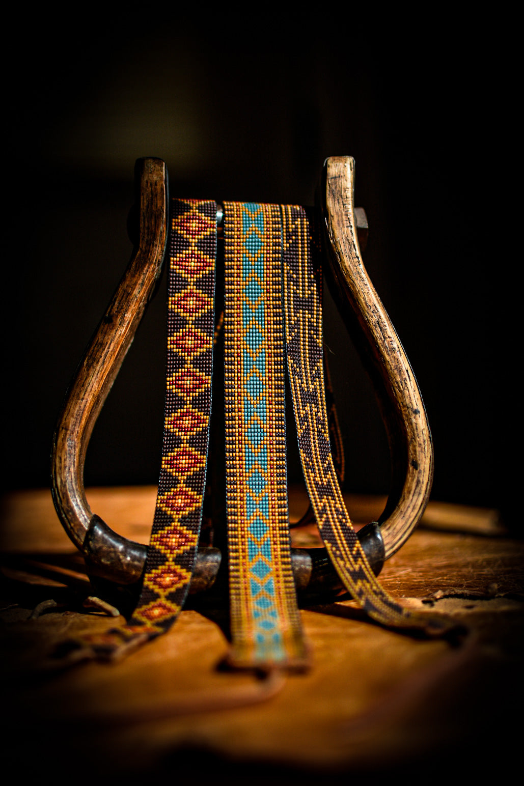 Hat Band — “Boulder Falls” in blue