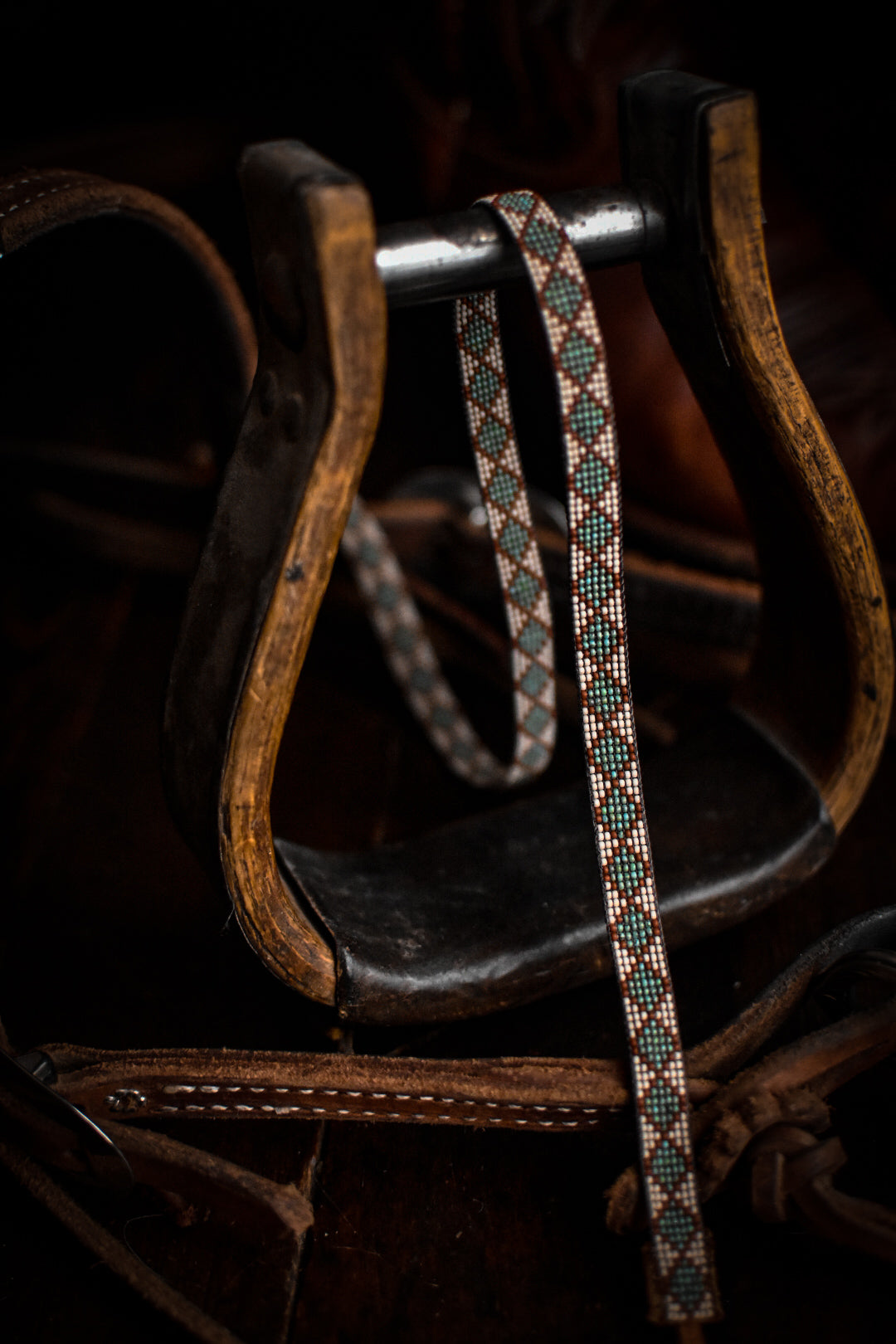 Hat Band — Made to Order — “Turquoise Diamonds”