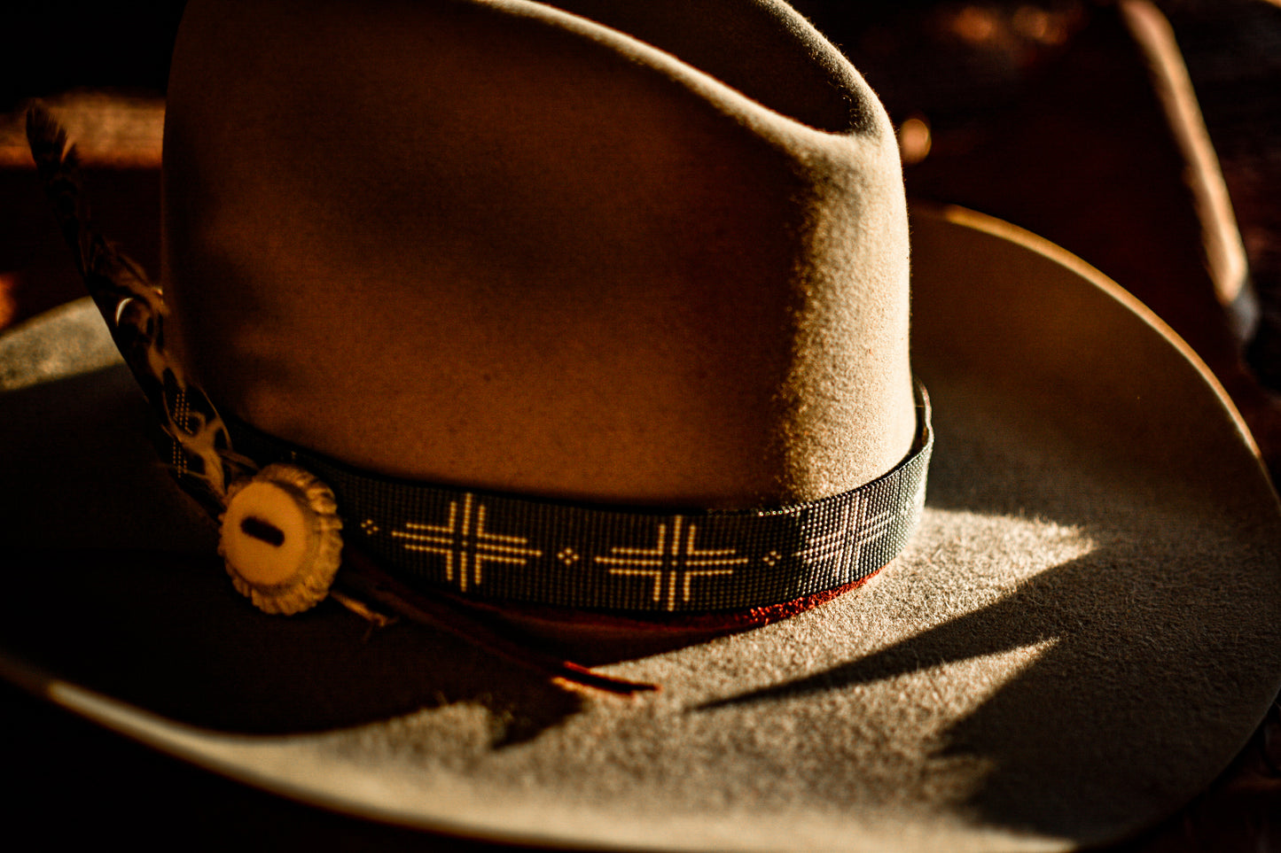 Hat Band — “Ponderosa” in steel