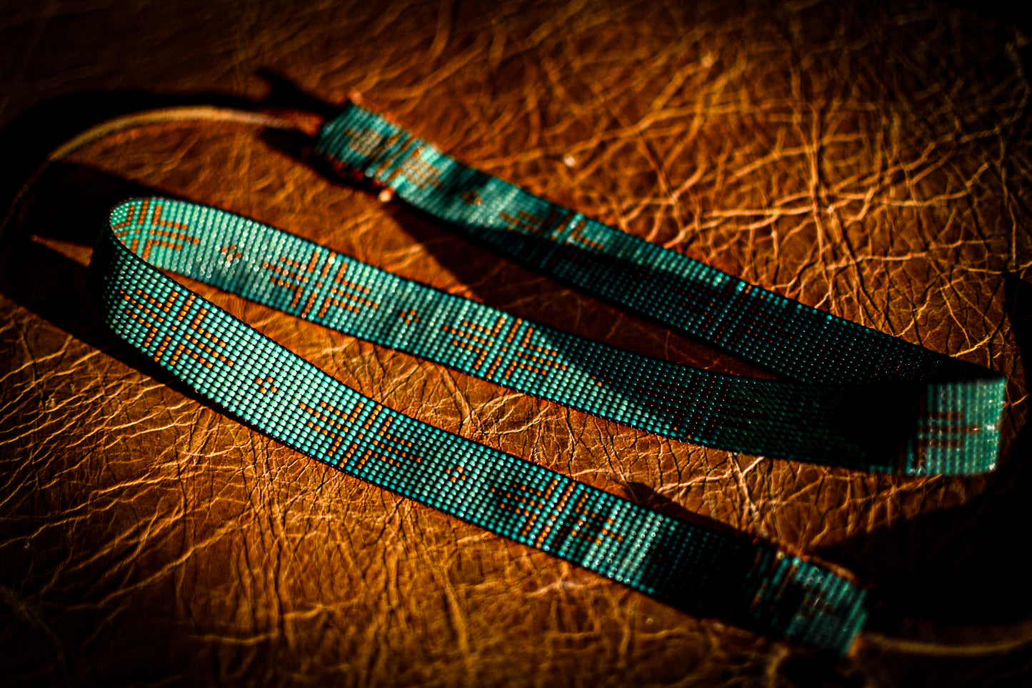 Hat Band — “Larch” in turquoise