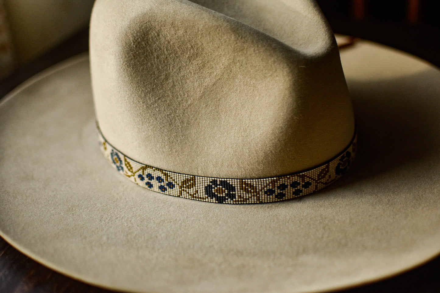 Hat Band — Made to Order “Forget Me Not”