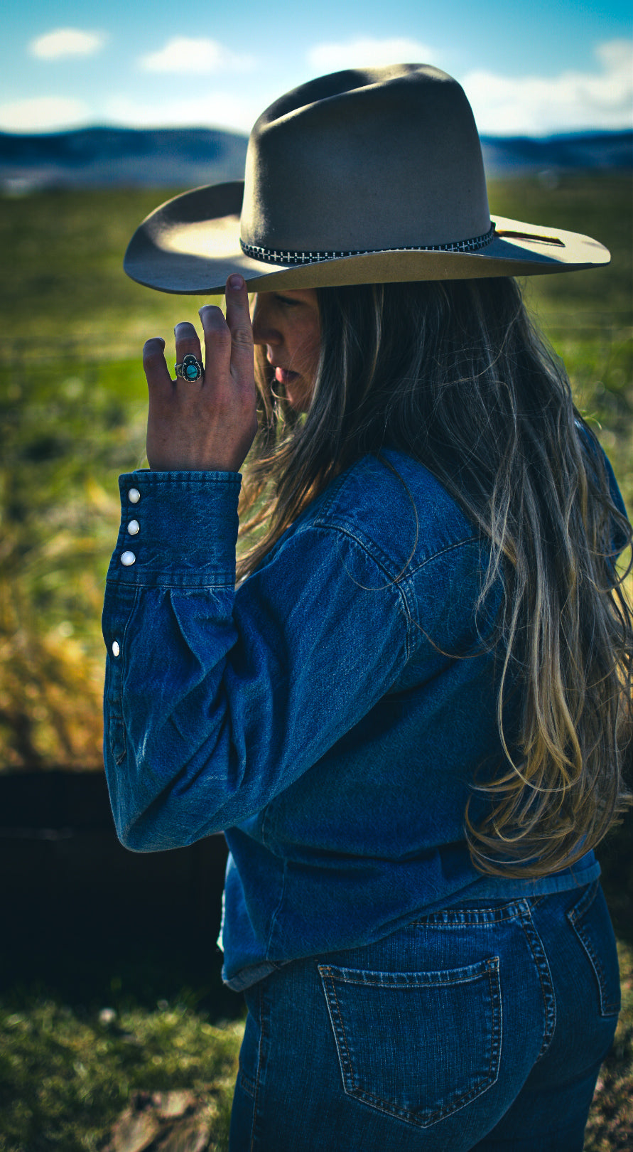 Hat Band — “Blue Jeans” + “Pearl Snap”