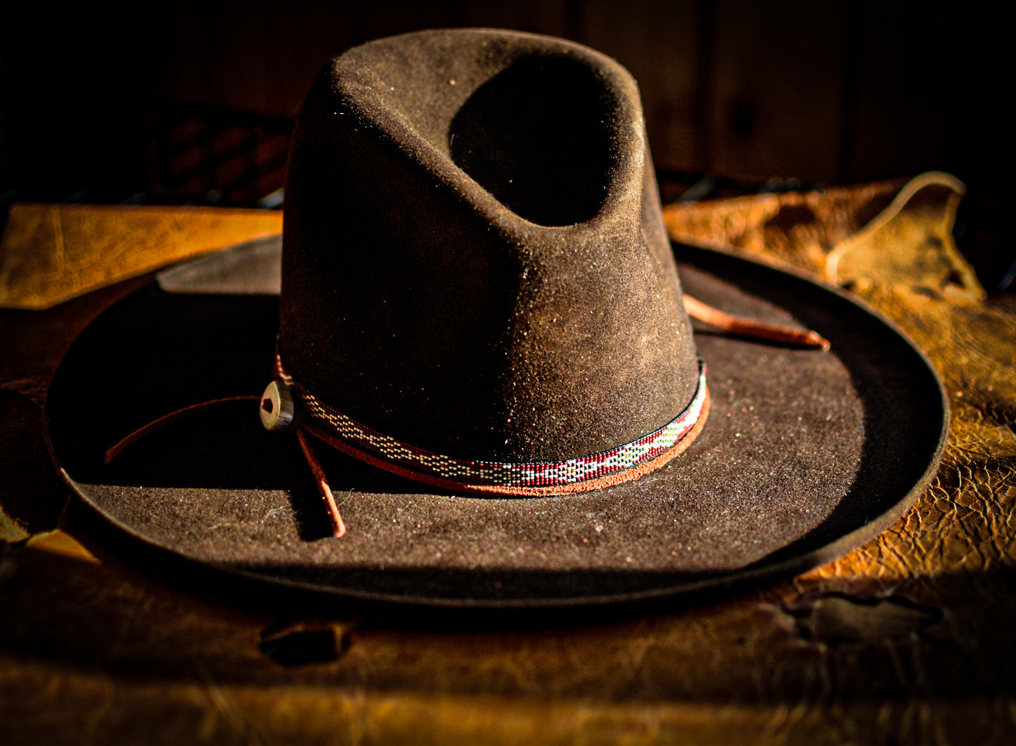 Hat Band — “Buck Creek” in red