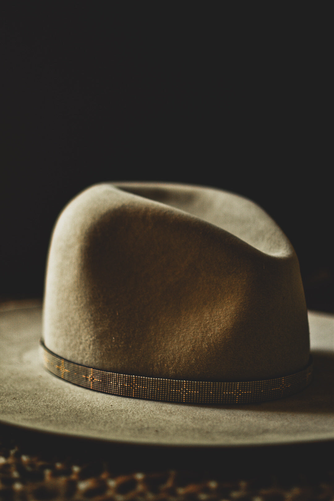 Hat Band — Made to Order — “Polaris” in white