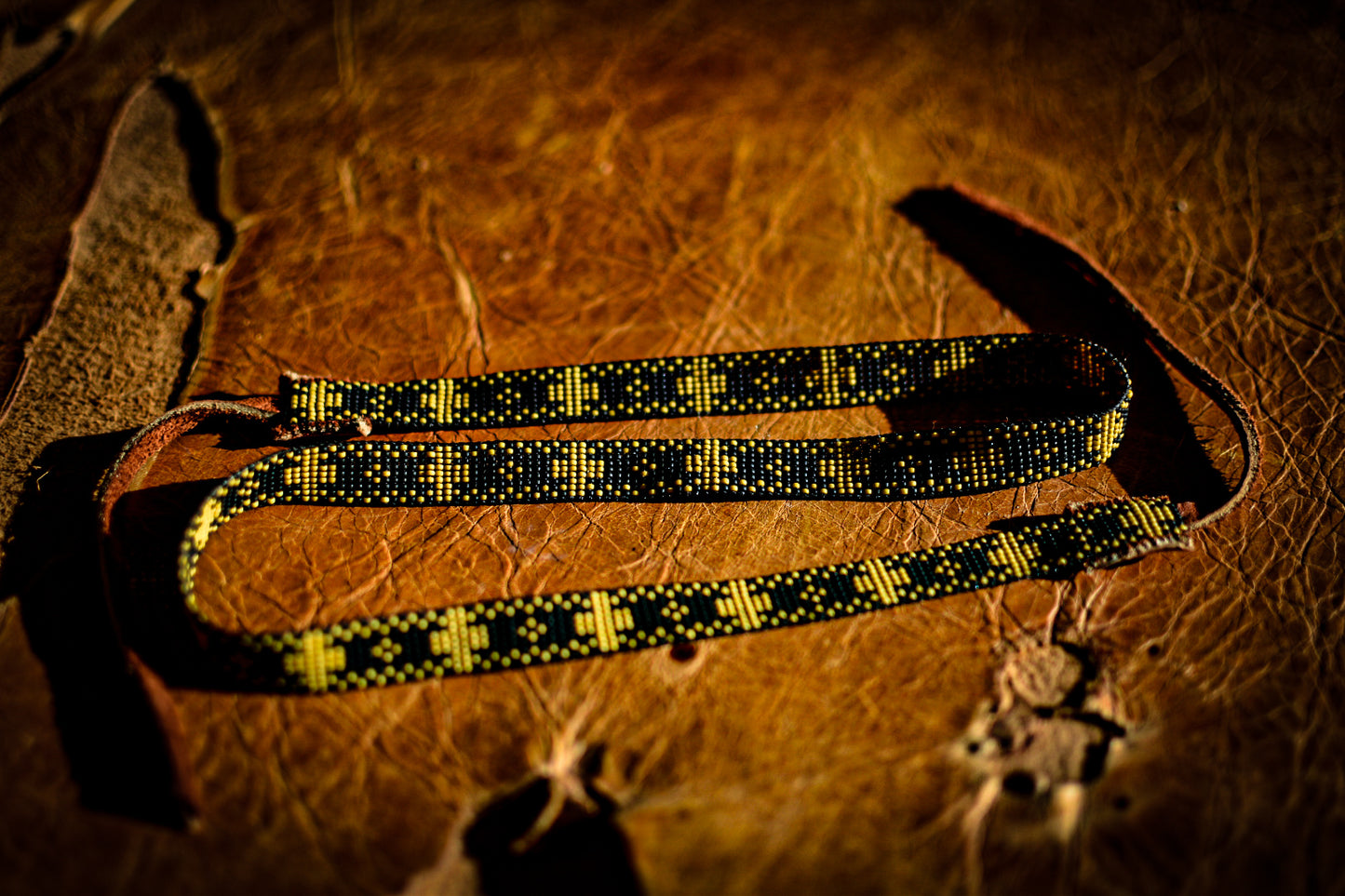 Hat Band — “Crosses” in yellow