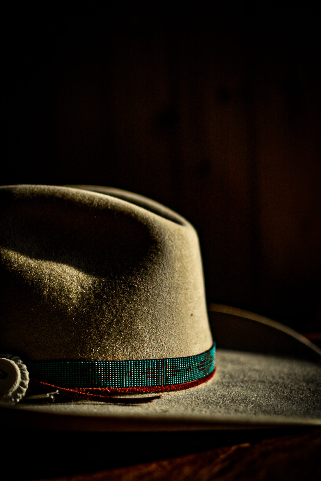 Hat Band — “Larch” in turquoise