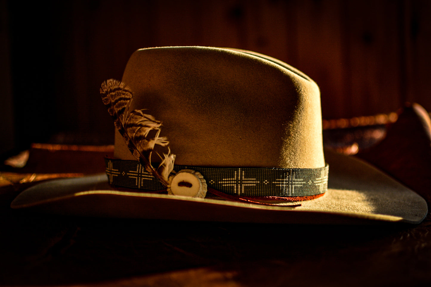 Hat Band — “Ponderosa” in steel