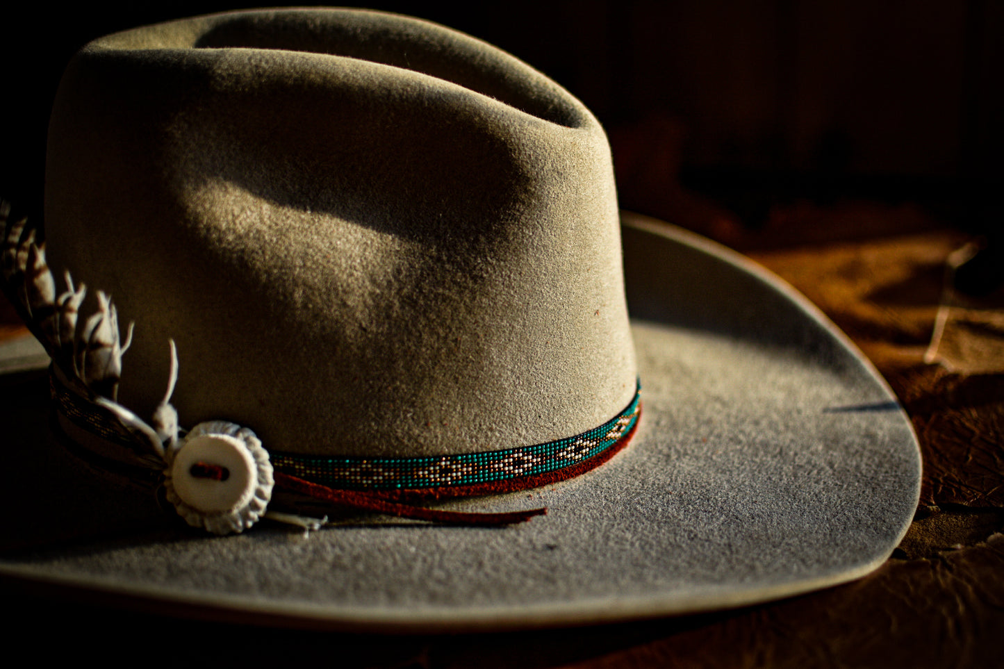 Hat Band — “Buck Creek” in turquoise