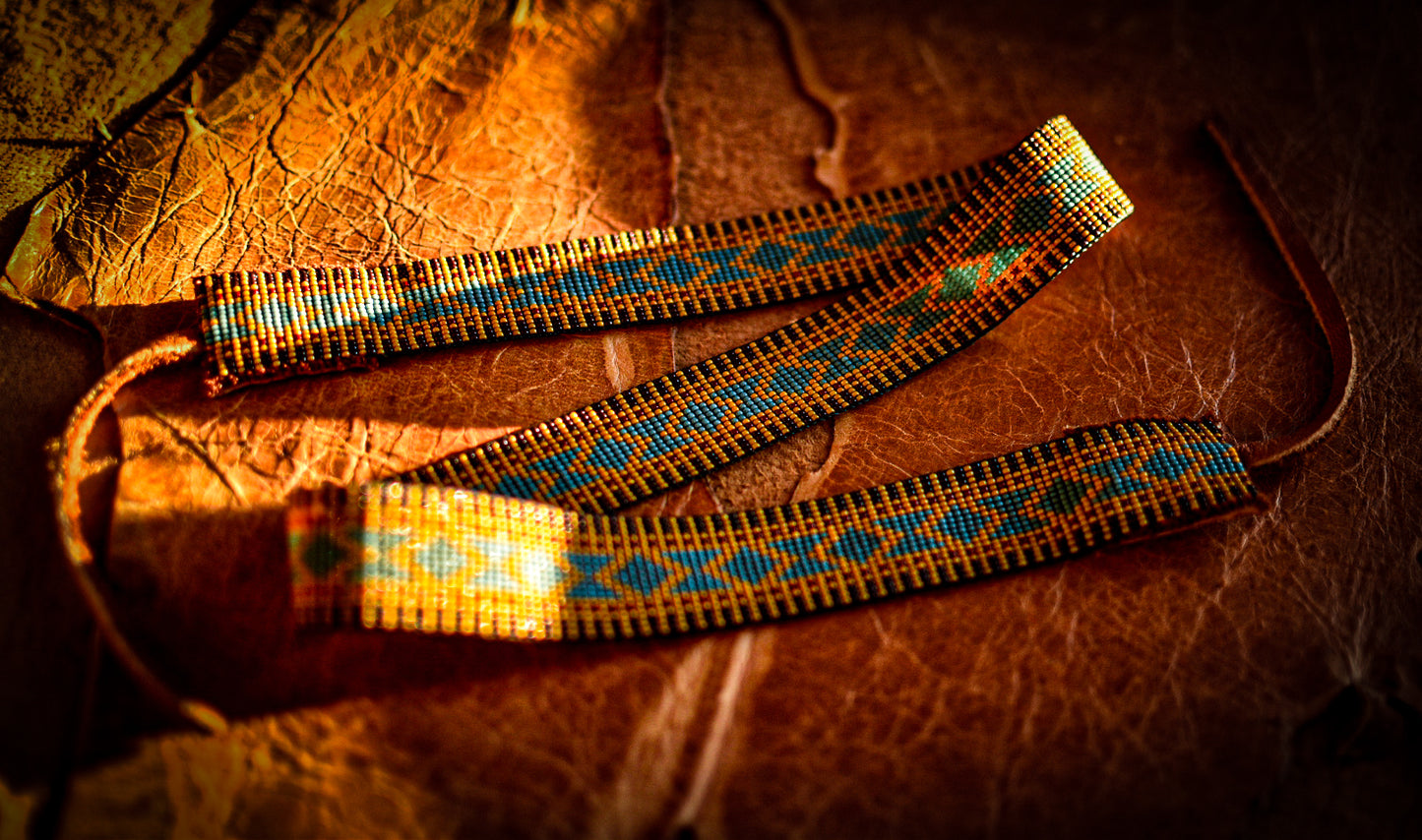 Hat Band — “Boulder Falls” in blue