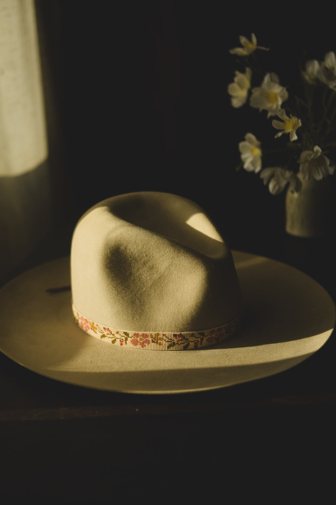 Hat Band — Made to Order — “Prairie Rose”