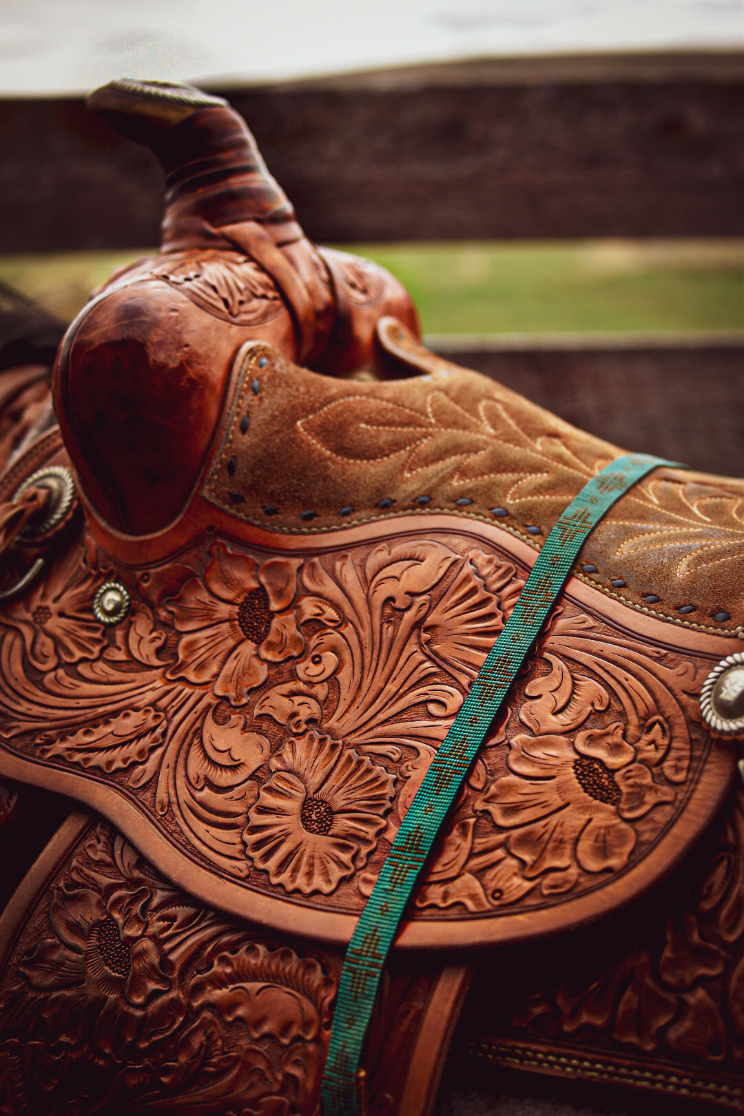 Hat Band — “Larch” in turquoise
