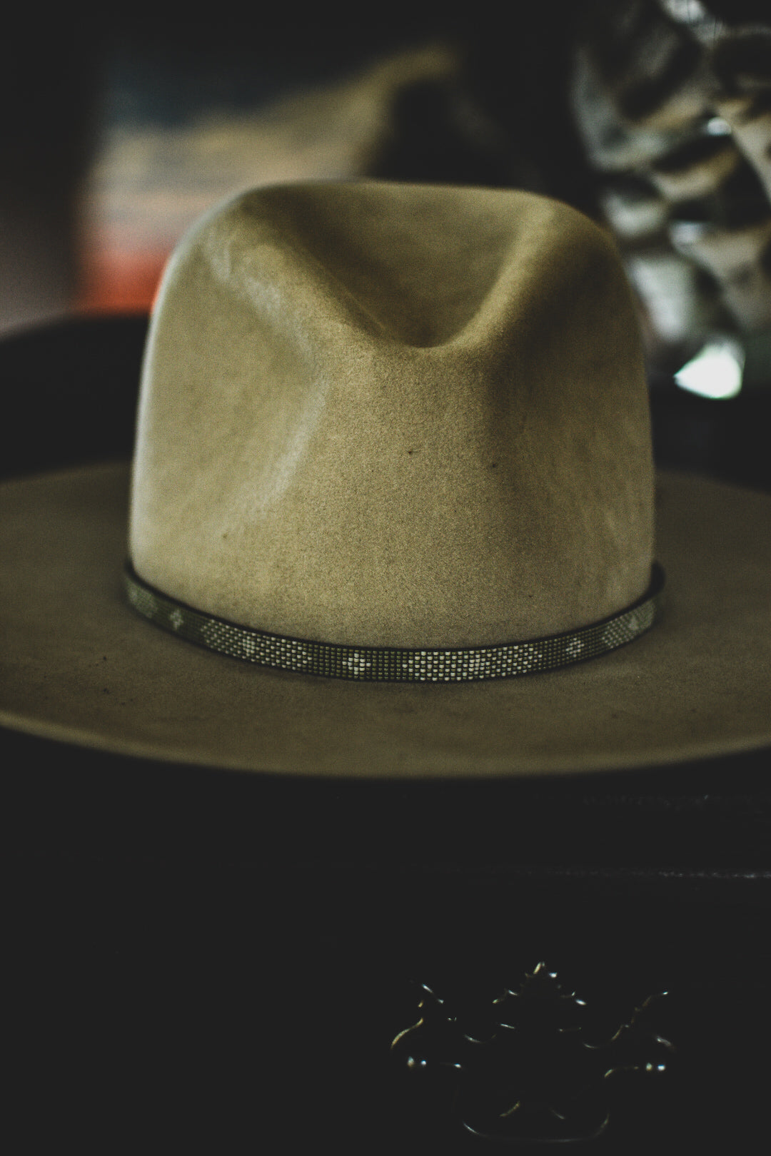Hat Band — Made to Order — “Trinidad” in Sagebrush (narrow)