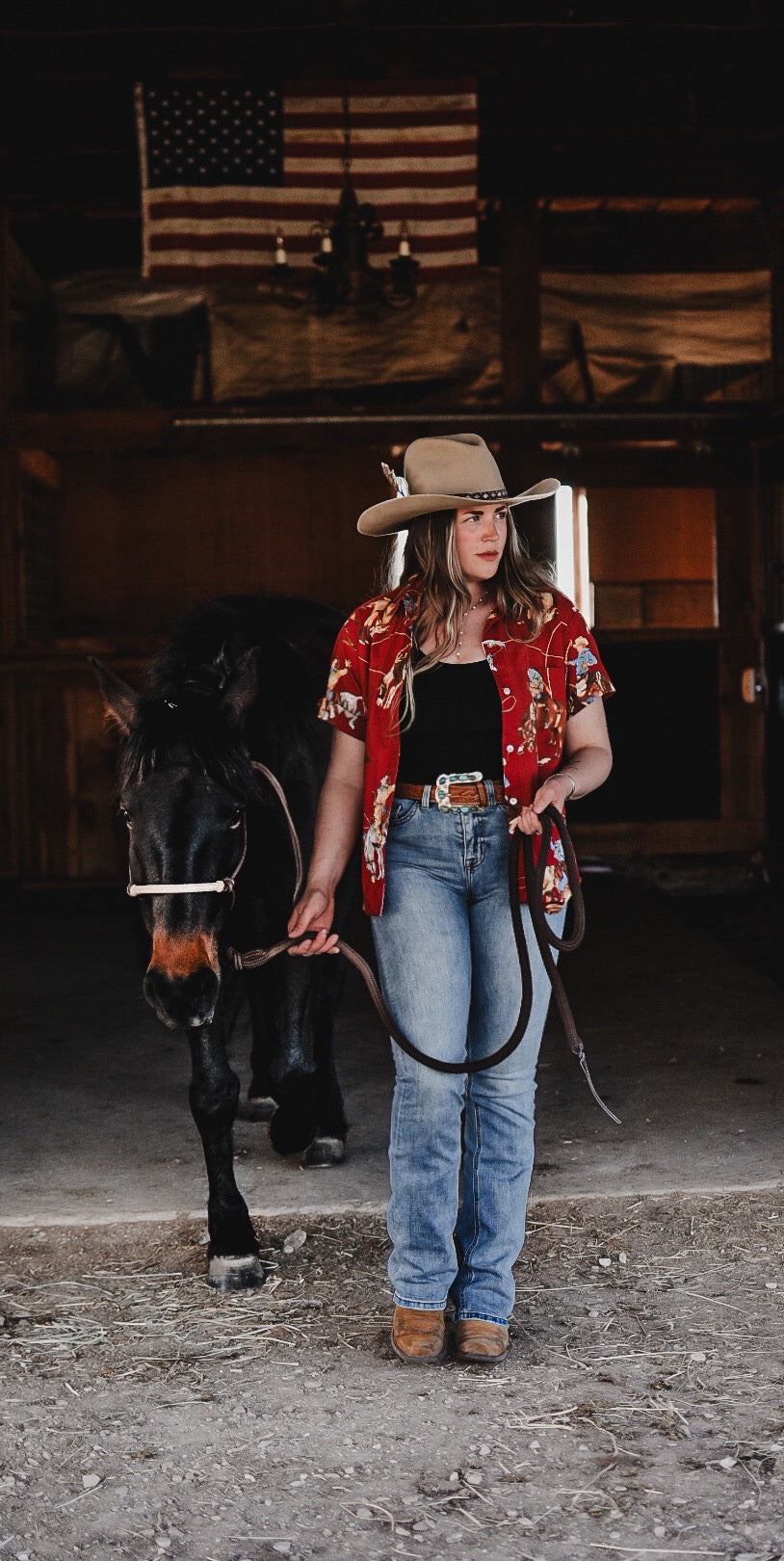 Hat Band — Made to Order— “Saddle Blanket” (narrow - red)