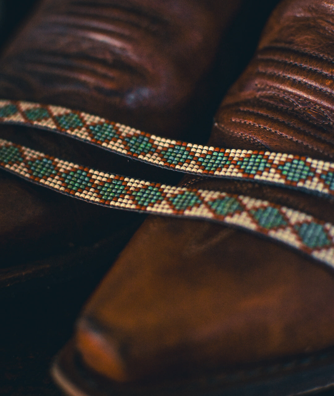 Hat Band — Made to Order — “Turquoise Diamonds”