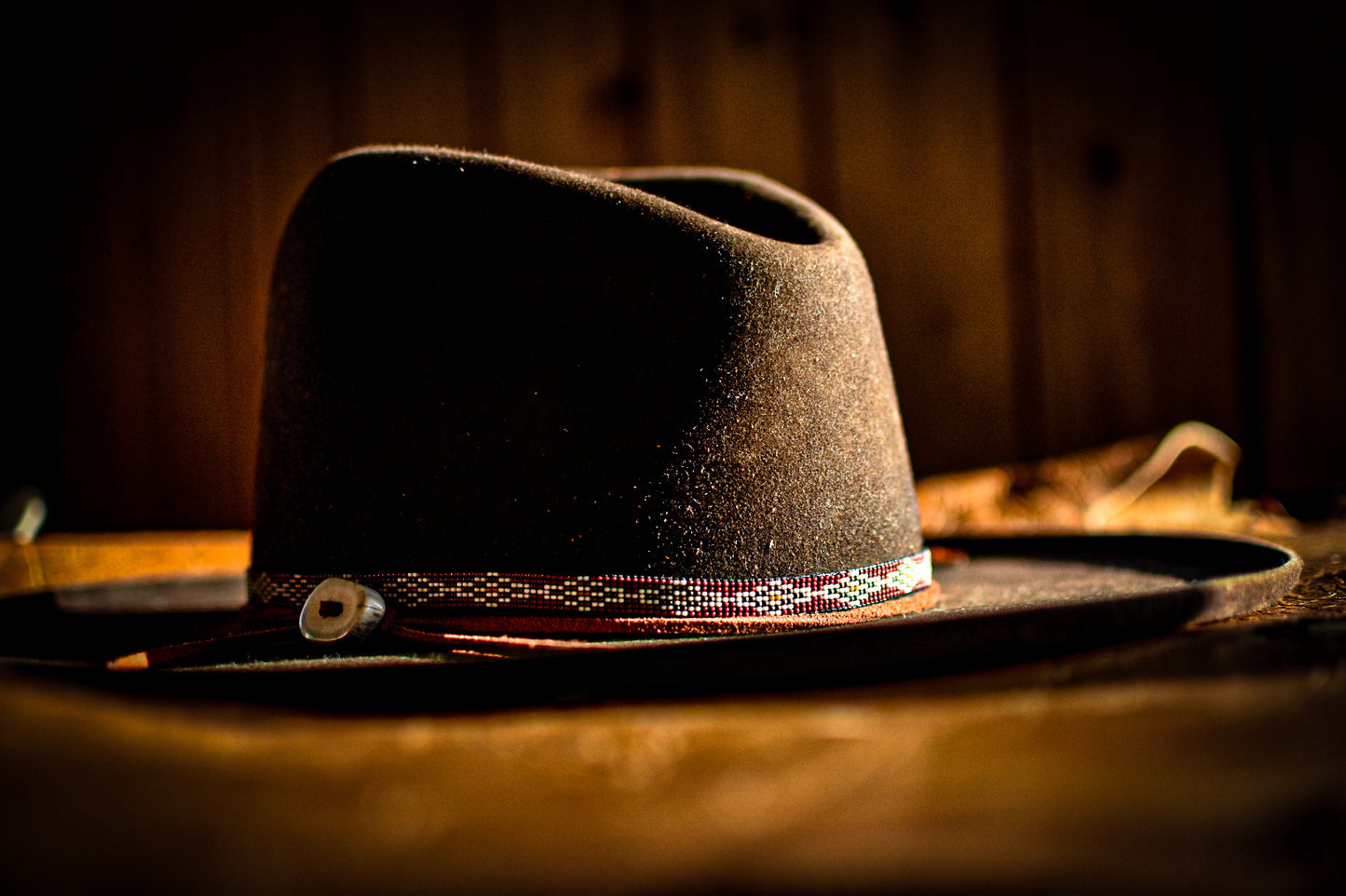 Hat Band — “Buck Creek” in red