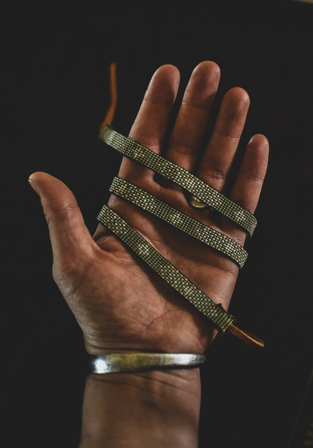 Hat Band — Made to Order — “Trinidad” in Sagebrush (narrow)