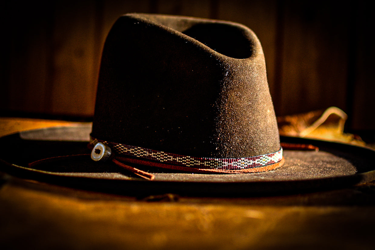 Hat Band — “Buck Creek” in red