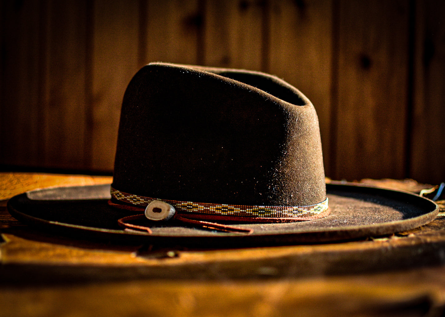 Hat Band — “Buck Creek” in brown