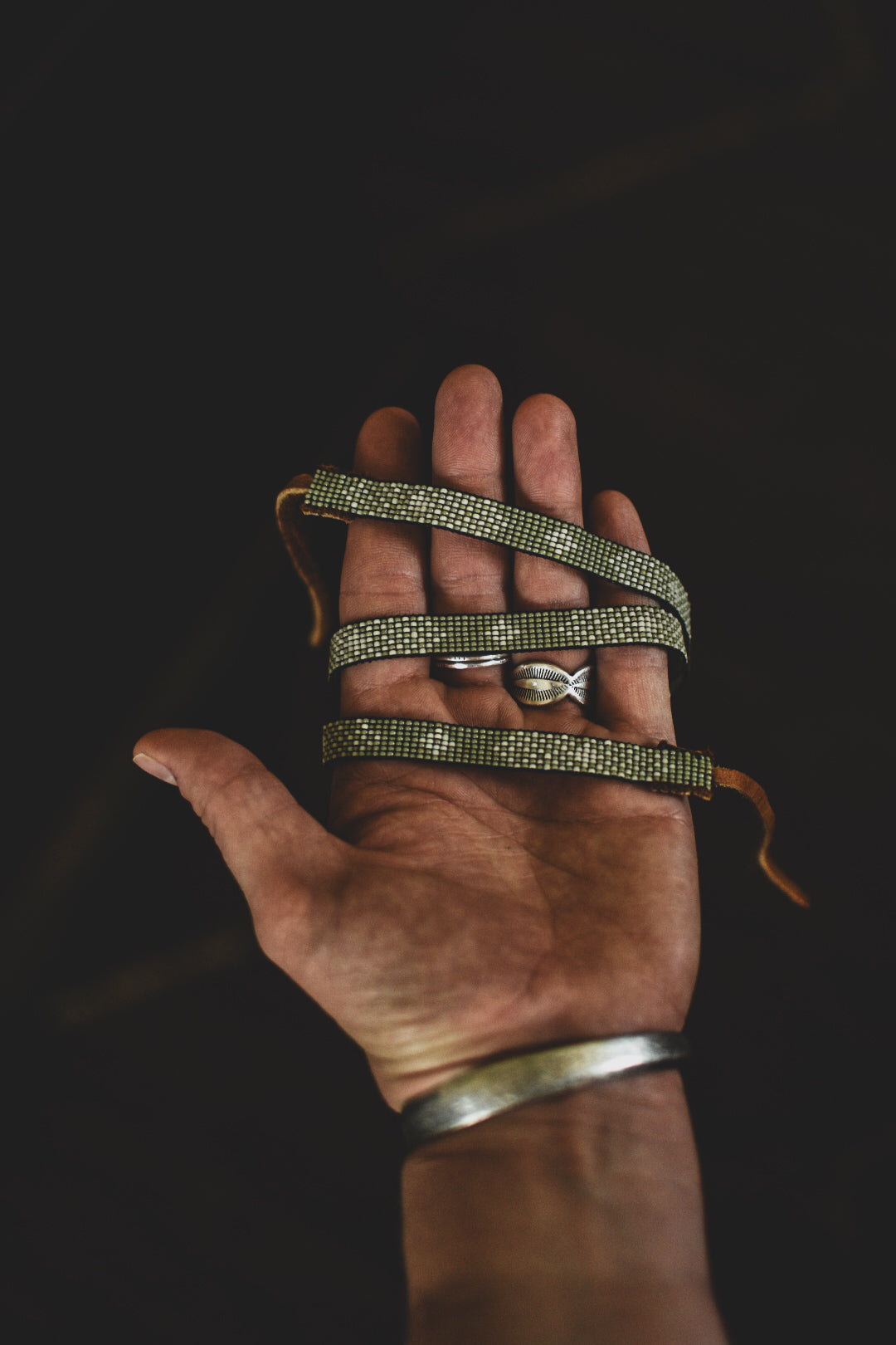 Hat Band — Made to Order — “Trinidad” in Sagebrush (narrow)