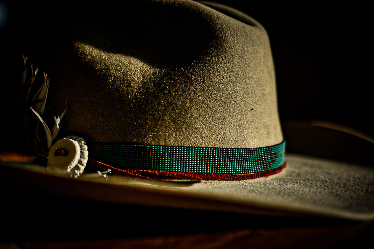 Hat Band — “Larch” in turquoise