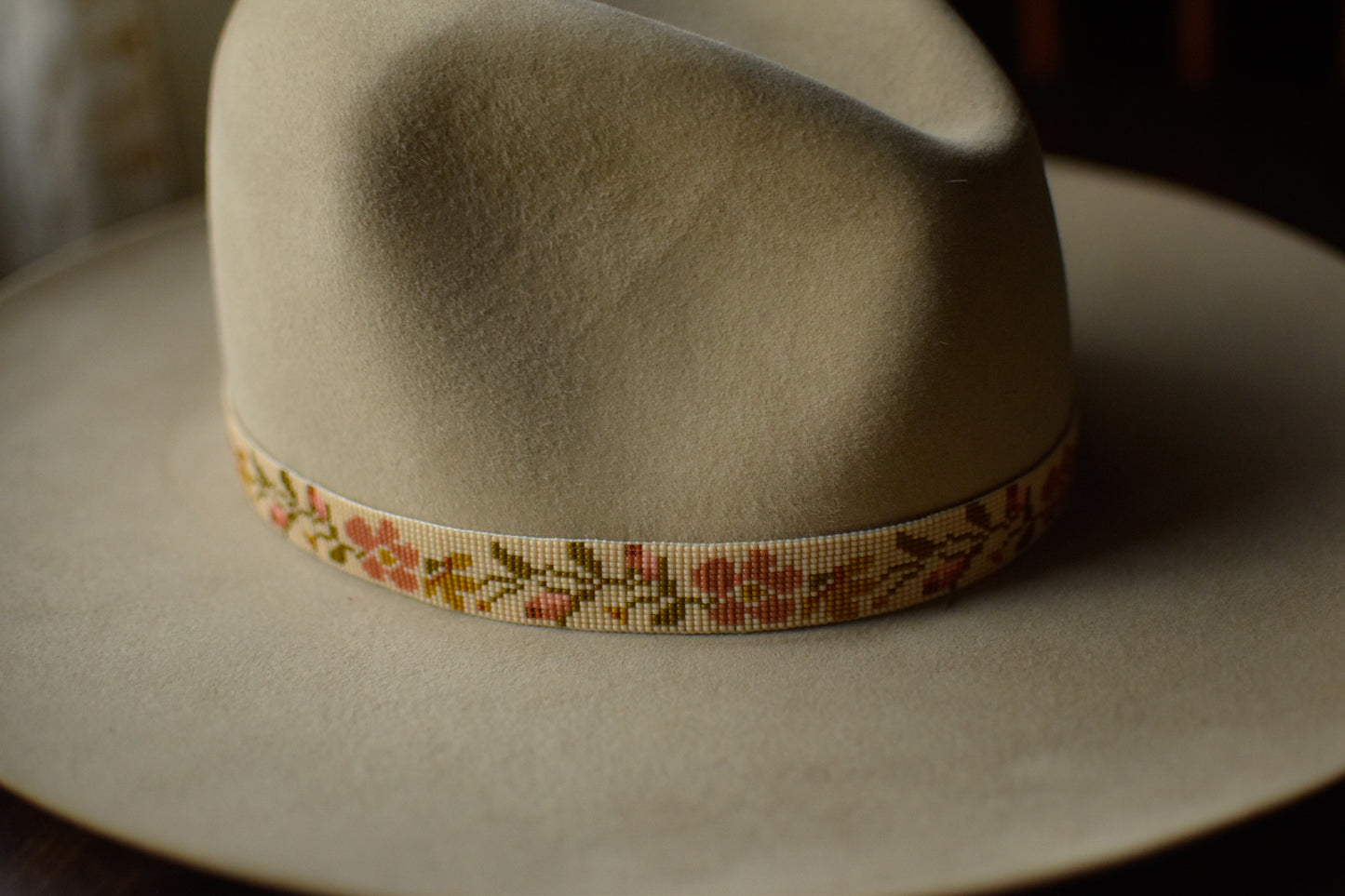 Hat Band — Made to Order — “Prairie Rose”