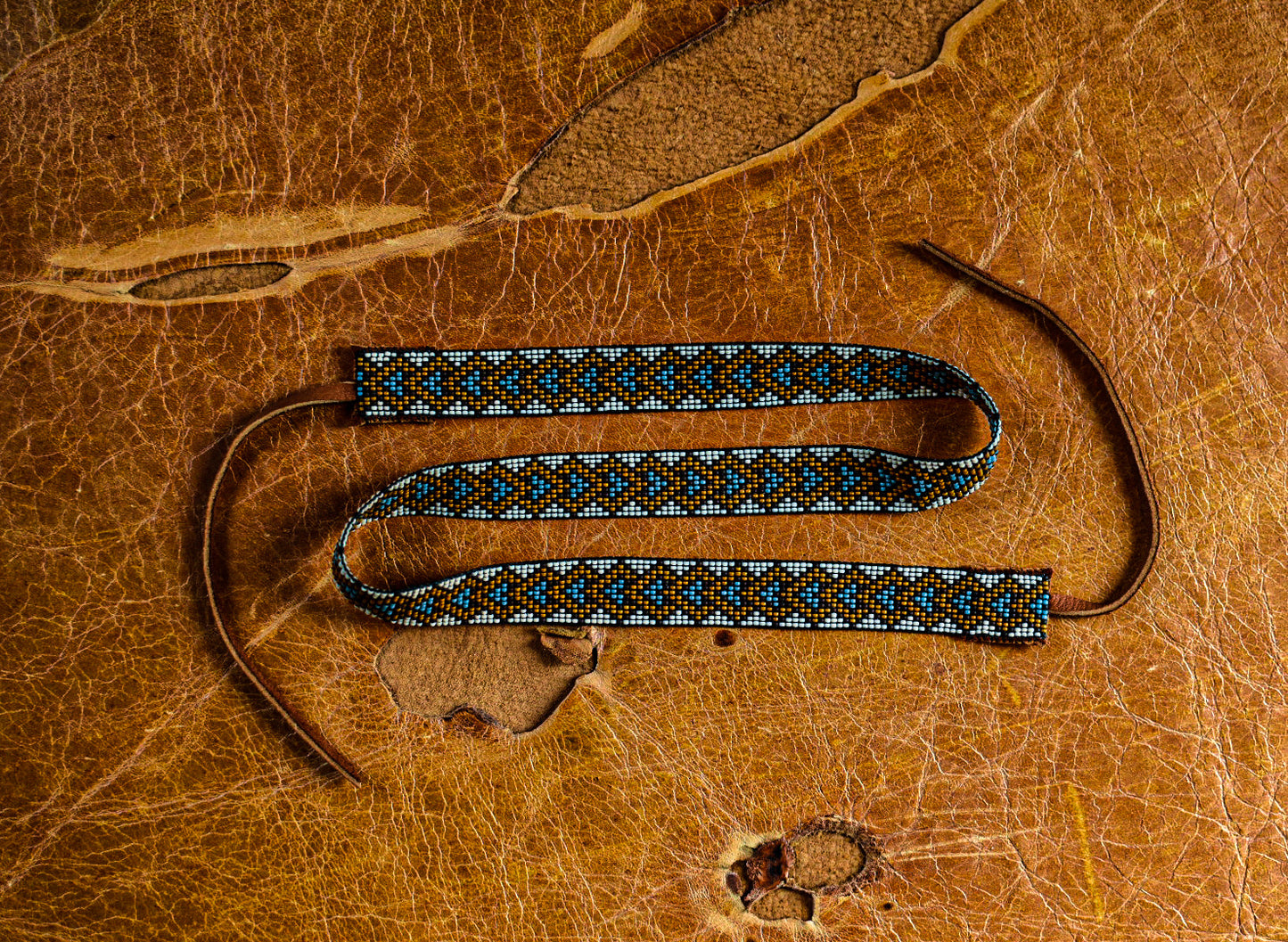 Hat Band — Made to Order — “Stacked Diamonds”