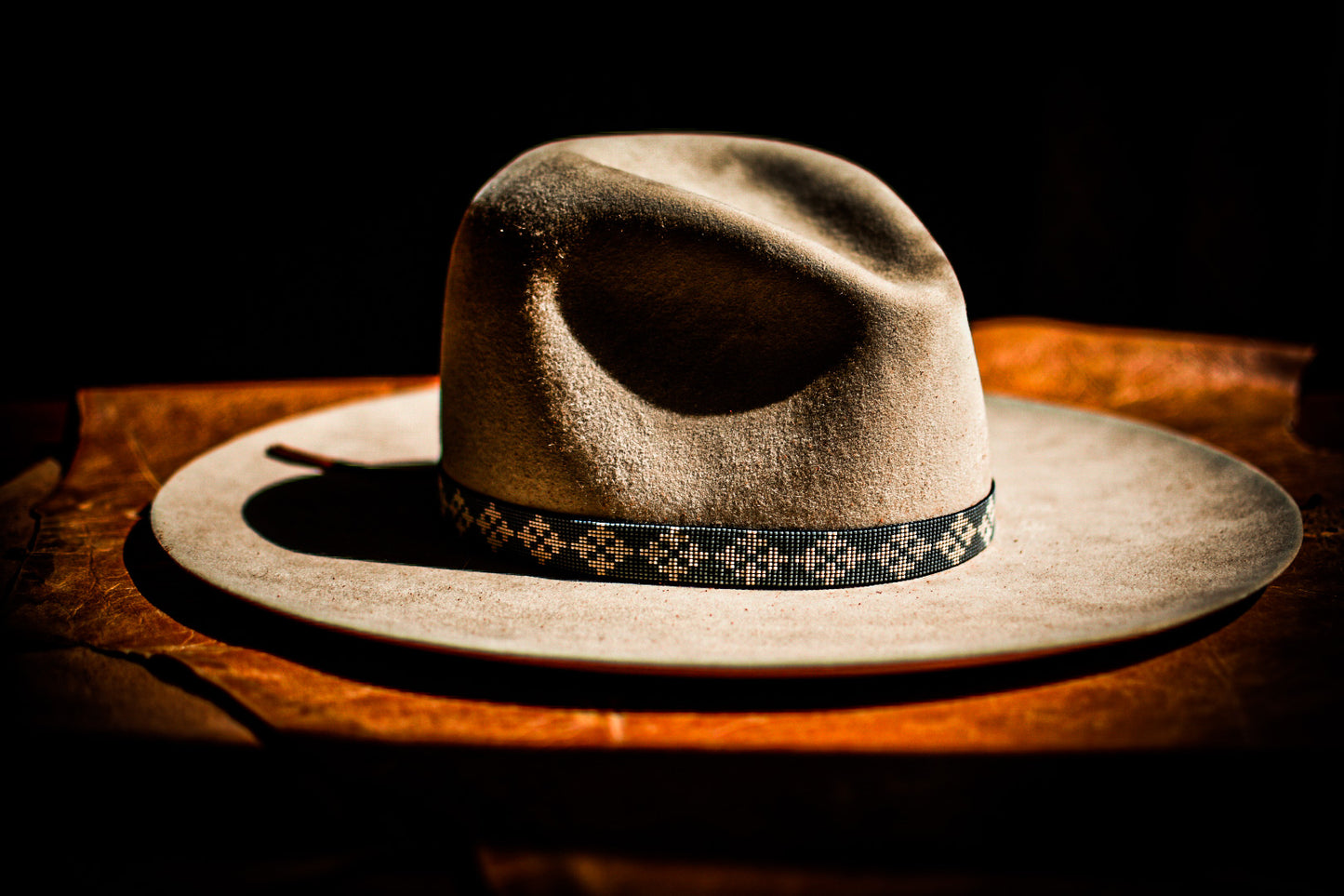 Made to Order - Hat Band - “Quilted Crosses”