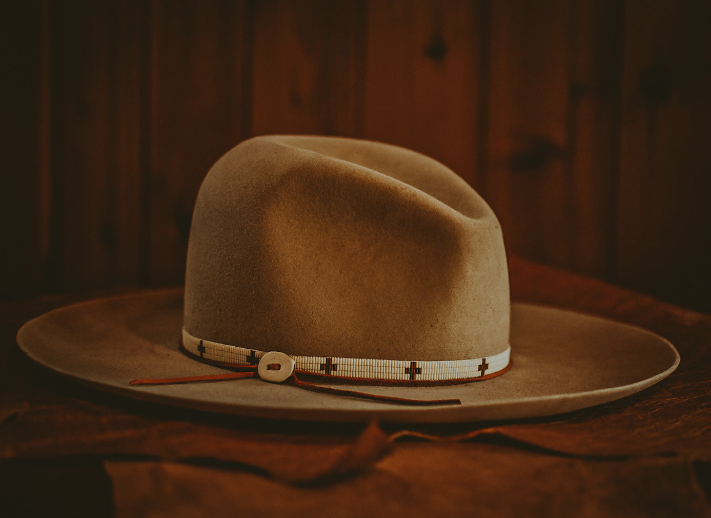 Hat Band - “Bugle Cross” - Bronze