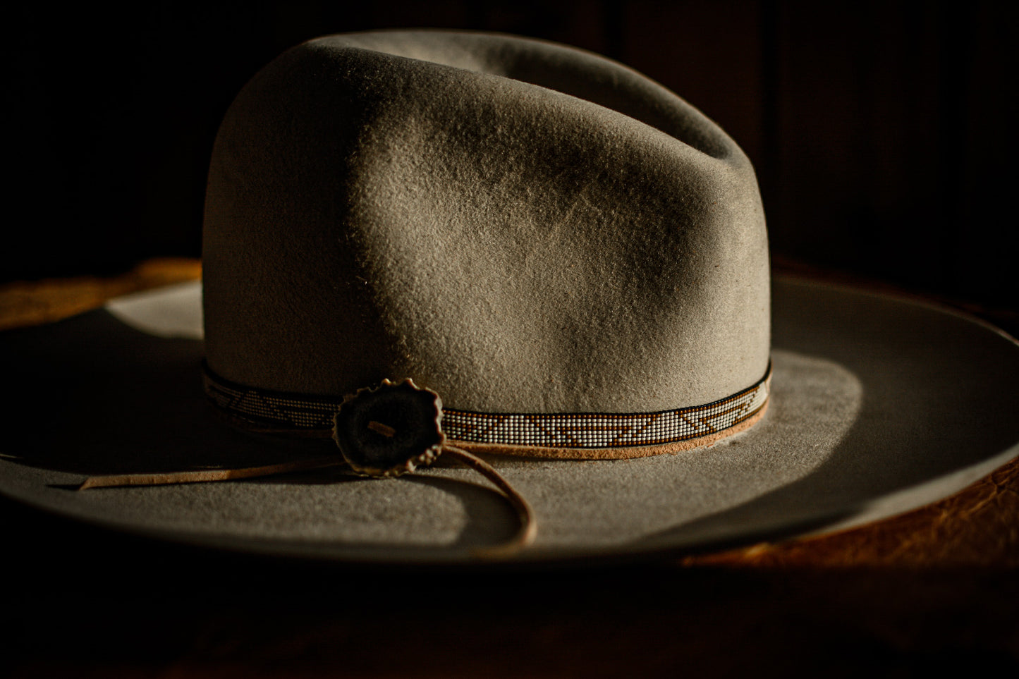 Hat Band — “Colt” in cream - Narrow