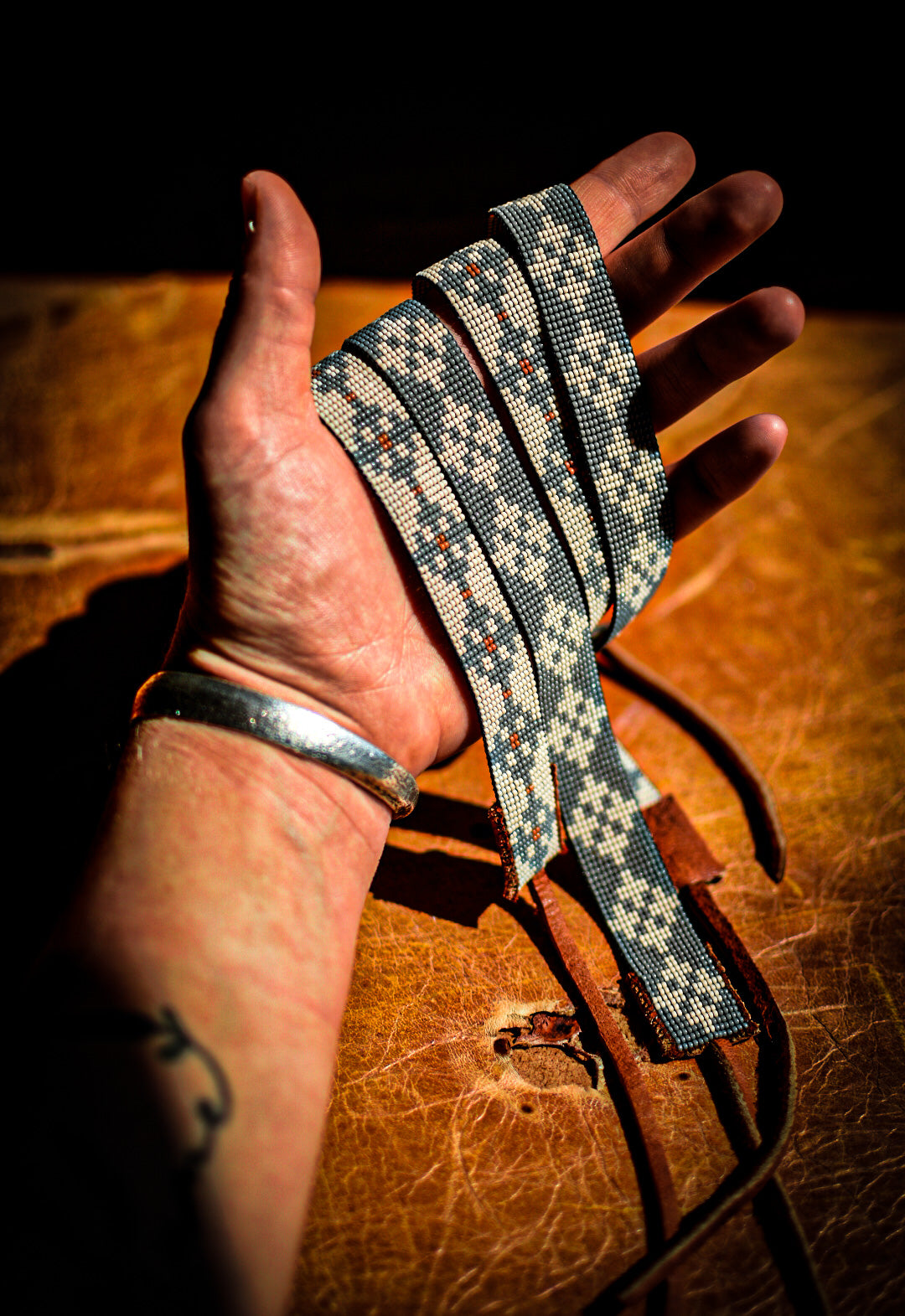 Made to Order - Hat Band - “Quilted Crosses”