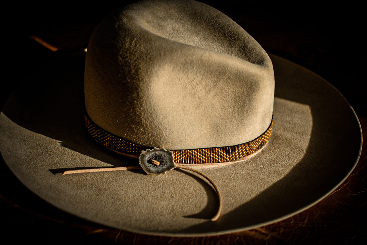 Hat Band — “Hawk” in Bronze