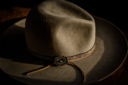Hat Band — “Colt” in cream - Narrow