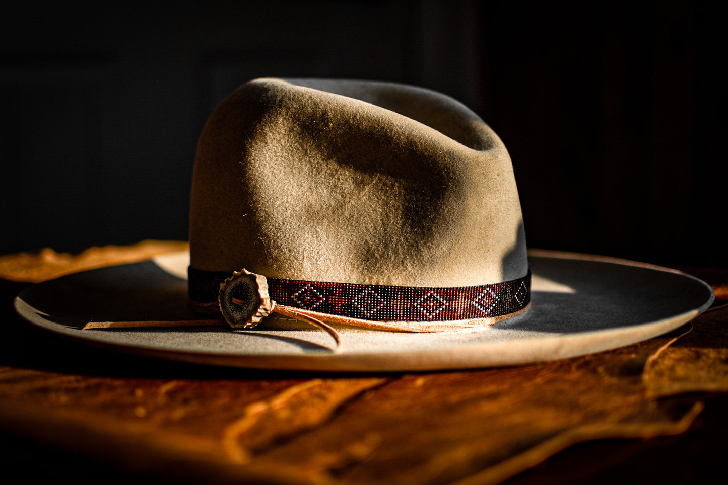 Hat Band — “Trapper” in Amber