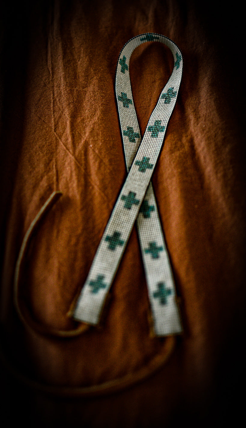 Hat Band — Made to Order — “Turquoise Crosses”