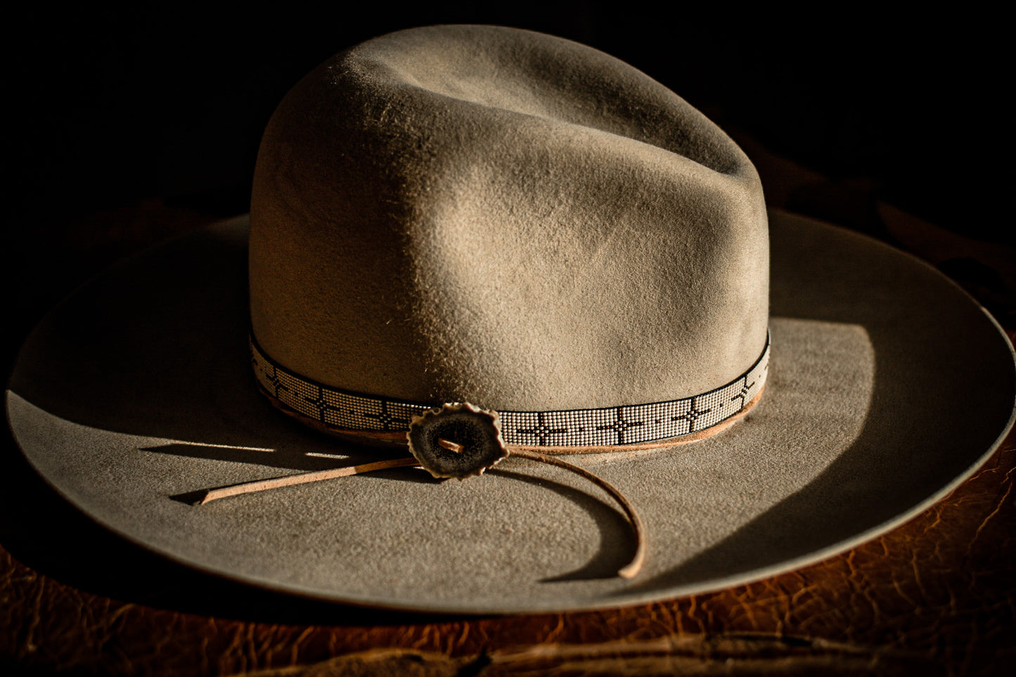 Hat Band — “Polaris” in White