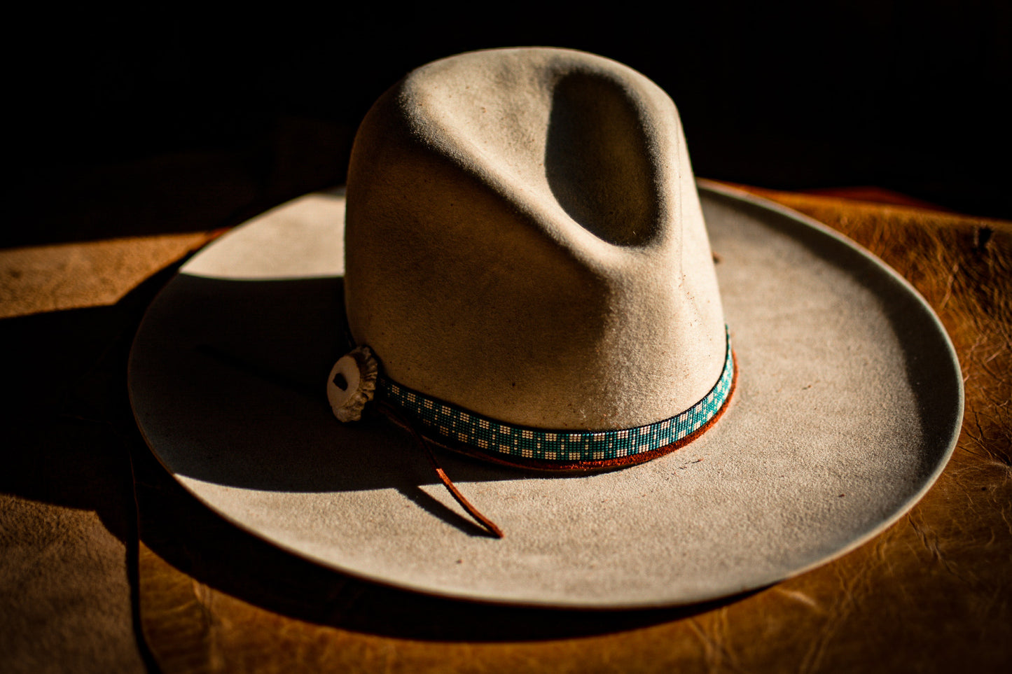Hat Band — Made to Order— “Mountain Bluebird”